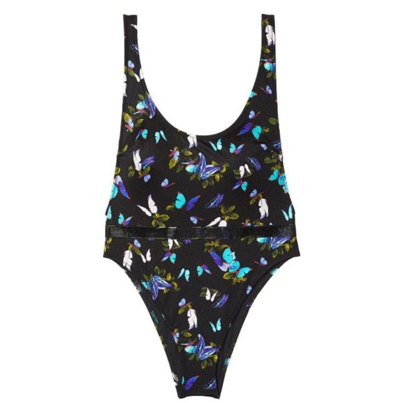 New! Victoria’s Secret rhinestone bling butterfly print one piece 27644 - Picture 1 of 12